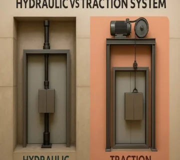 تفاوت آسانسور هیدرولیکی و کششی