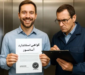 مراحل اخذ استاندارد آسانسور