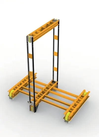 یوک کابین آسانسور با سیستم تعلیق 1:4